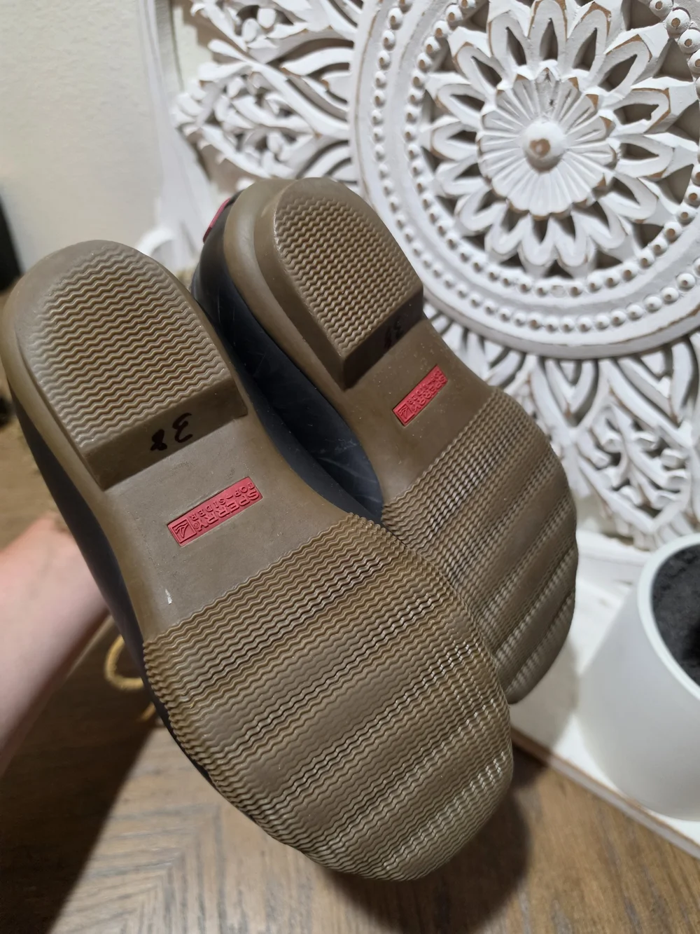 Sperry Brown Faux-Fur Lace-Up Winter Boots Womens Size 6